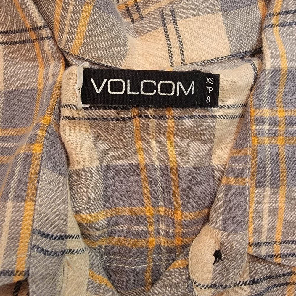 Volcom Long Sleeve Plaid Button Down Don't Mess S… - image 4